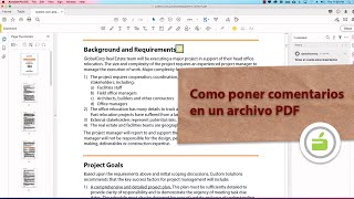 Como poner comentarios en un archivo PDF [upl. by Ashli]