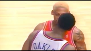 Dennis Rodman vs Charles Oakley Heated Moments Comp [upl. by Curnin256]