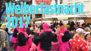 Karneval 2017 So schön war Weiberfastnacht in Köln [upl. by Kaplan]