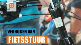 Hoe een Fietsstuur verhogen  Verstellen van [upl. by Wardle]