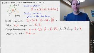 Hamiltonian for a charged particle in an electromagnetic field [upl. by Nilauqcaj970]