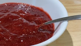 Easy Strawberry Jam Recipe with Frozen strawberry [upl. by Betta874]