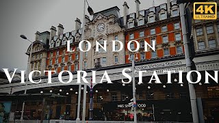 London Victoria Station Walk Through England 4K [upl. by Cooperman]