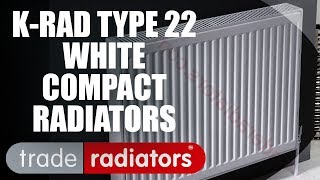 KRad White Double Panel Double Convector Compact Radiators  Type 22  Trade Radiators [upl. by Joshi]