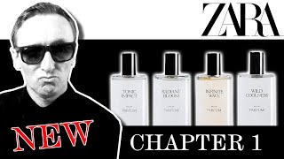 ZARA CHAPTER 1 FRAGRANCE REVIEW  4 NEW FRESH FRAGRANCES [upl. by Margalit]