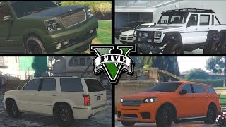 GTA V  TOP 5 quotNarcoCamionetasquot Las mejores Blindadas y Resistentes [upl. by Ziana]