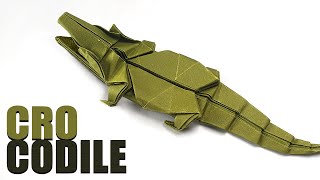 ORIGAMI CROCODILE  How to make a paper Crocodile 【Weesel】 [upl. by Hsakaa953]