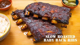 Oven Baked BBQ Pork Ribs Recipe  Baby Back Ribs [upl. by Minne]