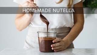 HOW TO MAKE NUTELLA  healthy nutella recipe [upl. by Cleaves]