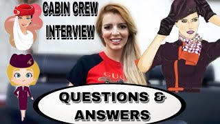 ALL QUESTIONS AND ANSWERS FOR CABIN CREW INTERVIEW  VIDEO INTERVIEW FOR ETIHAD [upl. by Hymen]