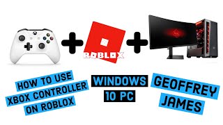 Roblox Xbox One Controller For Windows 10 PC  How to connect Bluetooth or Wired [upl. by Amlez]