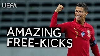 CRISTIANO RONALDO Best Freekicks [upl. by Aicilra956]