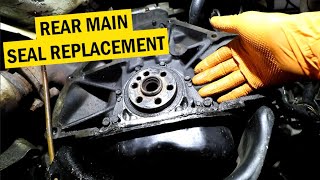 HOW TO FIX A REAR MAIN SEAL LEAK [upl. by Noraed958]