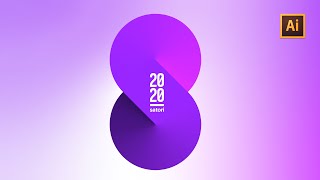 Fastest Way To Make This SMOOTH GRADIENT DESIGN In Illustrator [upl. by Yleik33]