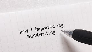 how i improved my handwriting [upl. by Lindemann]