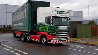 Eddie Stobart  A Week Day Visit To Appleton Thorn [upl. by Merchant]