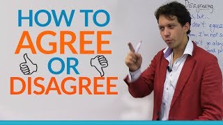 Conversation Skills How to agree or disagree in English [upl. by Dahij]