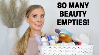 Beauty Empties 2022 Haircare Skincare Bodycare amp Makeup Products Ive Used Up Project Pan [upl. by Ileane]