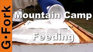 Bee Feeder Dry Sugar Method  Beekeeping 101  GardenFork [upl. by Llerdnam968]