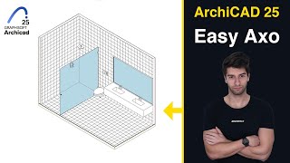 Archicad 25 Easy Axonometric Tutorial [upl. by Nivak]