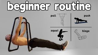 Beginner Calisthenics Workout At Home Full Routine [upl. by Adnilak]