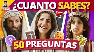 50 PREGUNTAS RÁPIDAS DE LA BIBLIA 14🧠 QUIZ BÍBLICO [upl. by Sokcin]