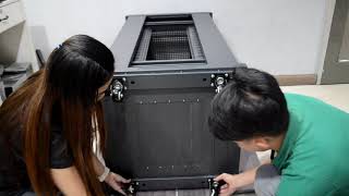 22U Server Rack Cabinet Assembly Instructions [upl. by Good]