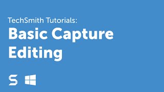 Snagit 13 Basic Capture Editing [upl. by Eineeuq273]