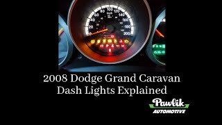 2008 Dodge Grand Caravan  Dash Lights Explained [upl. by Ruhtracm]