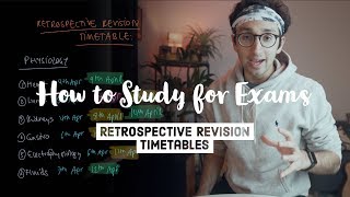 How to study for exams  The Retrospective Revision Timetable [upl. by Anirdnaxela]