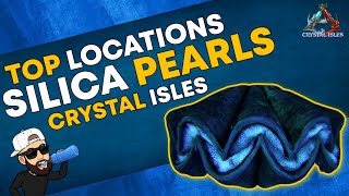 Ark Crystal Isles  Top 4 Silica Pearl Locations  Resource Guide [upl. by Sugihara]