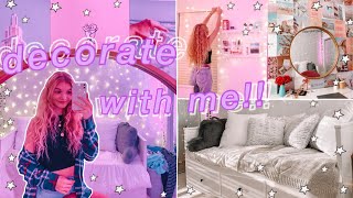 DECORATING MY ROOM aesthetictiktokpinterest inspired ROOM MAKEOVER [upl. by Middendorf20]