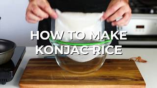 How To Make Konjac Rice  Quick Keto Recipe Video [upl. by Essile]