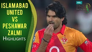 PSL 2017 Match 12 Islamabad United vs Peshawar Zalmi Highlights [upl. by Gradeigh]