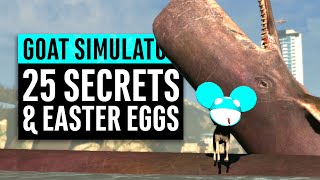 Goat Simulator  25 Secrets and Easter Eggs [upl. by Norrehc60]