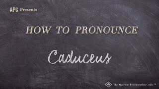 How to Pronounce Caduceus Real Life Examples [upl. by Restivo]