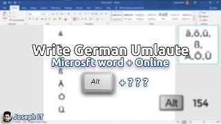 How to Write Umlaut in English Keyboard Anywhere  German Umlaut Characters [upl. by Sinegra]