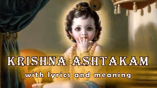 Krishna Ashtakam कृष्णाष्टकम् with lyrics and meaning [upl. by Danelle]