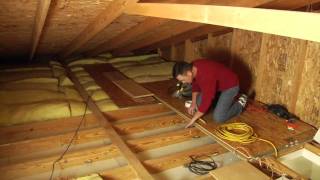 Louisville Ladder Elite Attic Ladder Installation [upl. by Lleznod158]