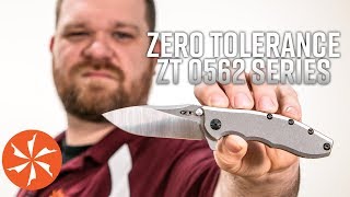 Zero Tolerance ZT 0562 Hinderer Series EDC Folding Knives Available at KnifeCentercom [upl. by Ahsinej348]