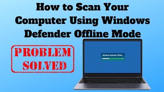 How to Scan your Computer Using Windows Defender Offline [upl. by Yelnik545]