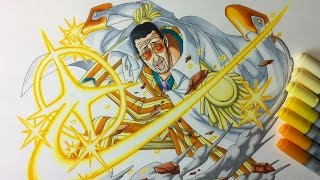 Drawing Admiral Kizaru Borsalino  One Piece [upl. by Blackington32]