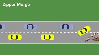 Zipper Merge Demonstration [upl. by Garret]