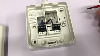 How to wire a Honeywell BDR91 Wireless Relay Box 230v low voltage wiring [upl. by Cathie]