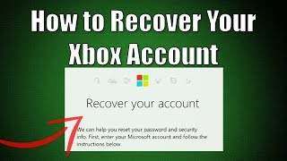 How to Recover Your Xbox Account [upl. by Livvy]