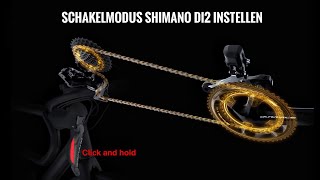 SCHAKELMODUS Shimano Di2 instellen 🔋  Fiets Tutorial 7 [upl. by Trella]