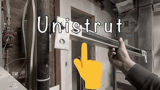 Hvac How Unistrut works  DIY Unistrut stand [upl. by Noorah]