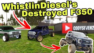 Offroad outlaws BUILDING WhistlinDiesels DESTROYED F350 [upl. by Aniretake]