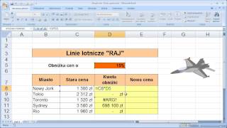 Excel Adresowanie względne i bezwzględne [upl. by Nesilla]