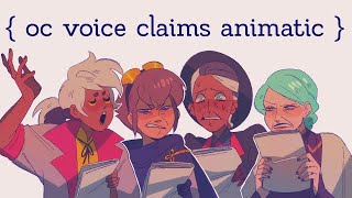 OC ANIMATIC  Voice Claims [upl. by Riba]